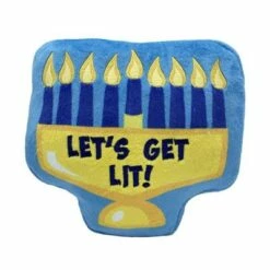 Lulubelles Let's Get Lit Menorah Dog Toy