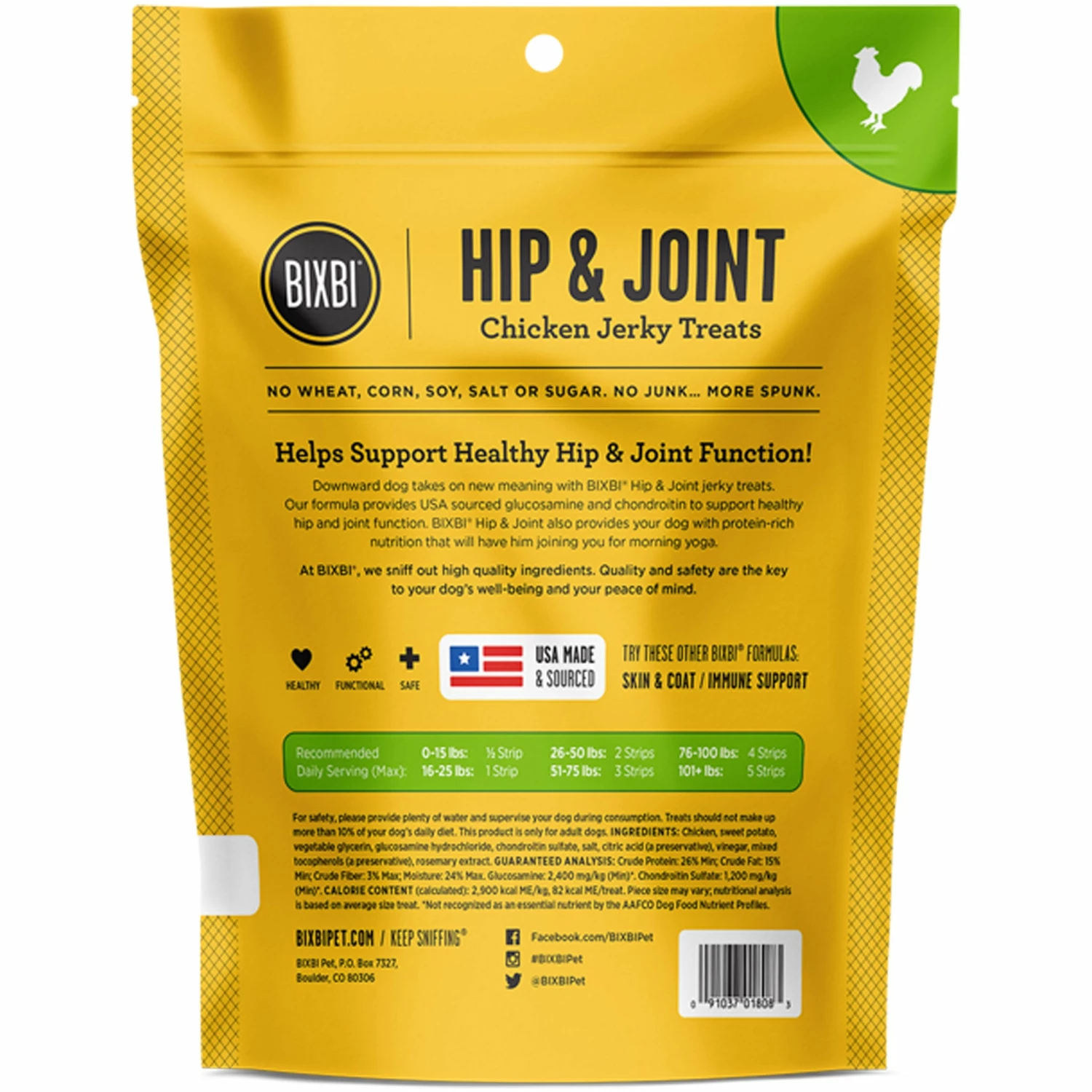 Bixbi Hip & Joint Jerky Chicken Dog Treats - Image 2