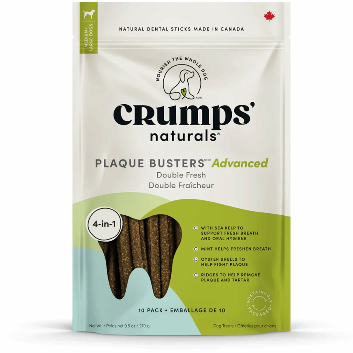 Crumps Plaque Busters Advanced Double Fresh - 9.5 Oz