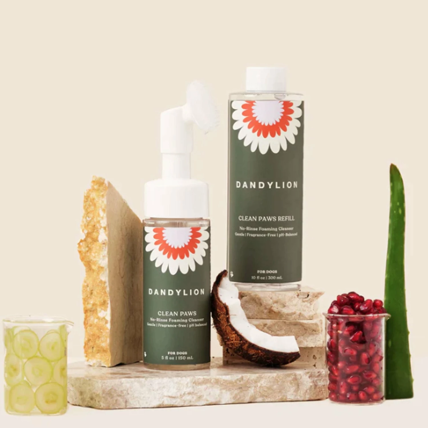 Dandylion No-Rinse Foaming Cleanser Clean Paws Refill 10 Oz - Image 2