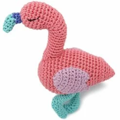 Dogo Pet Fashions Pawer Squeaky Toy - Flamingo
