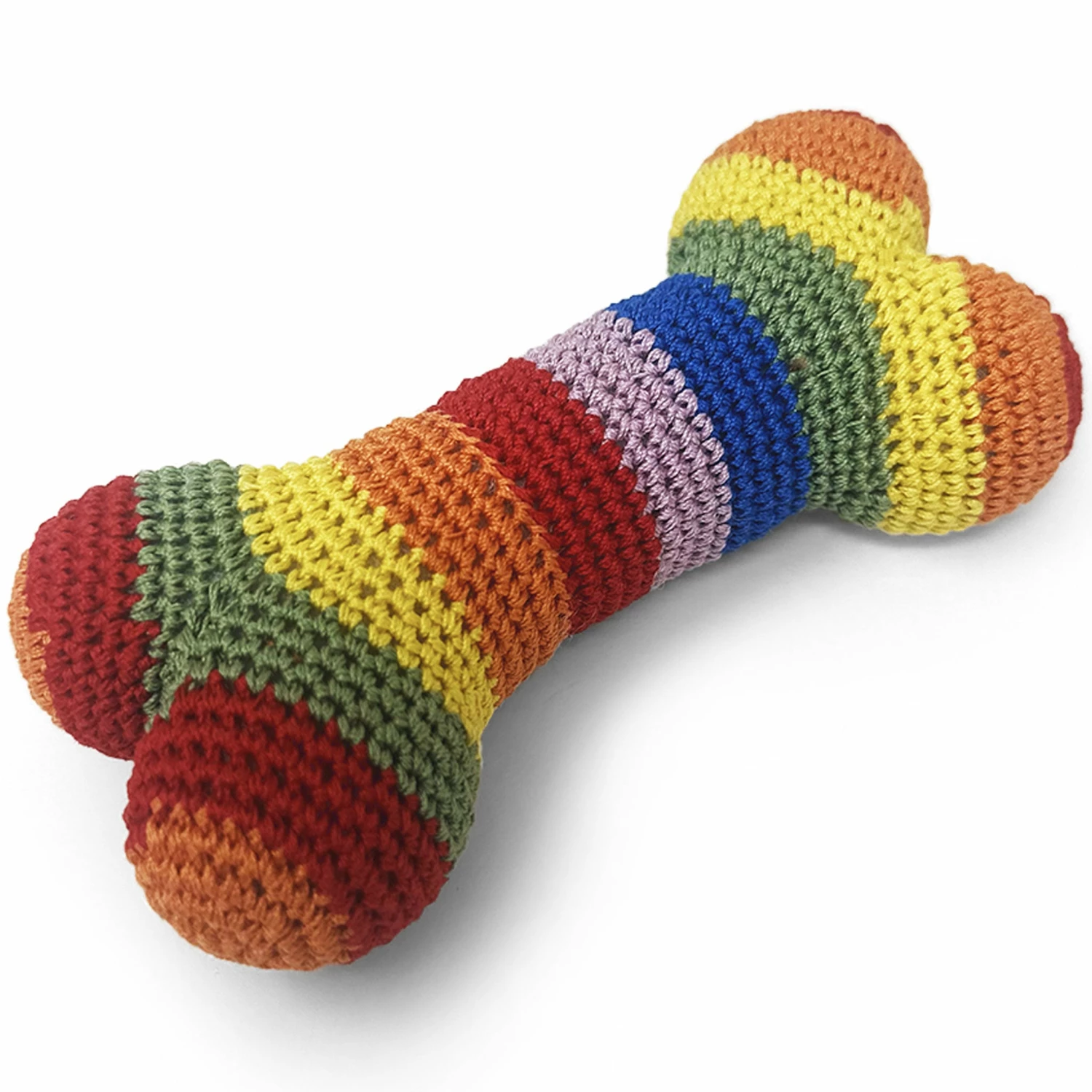 Dogo Pet Fashions Pawer Rainbow Bone Dog Toy - Image 2