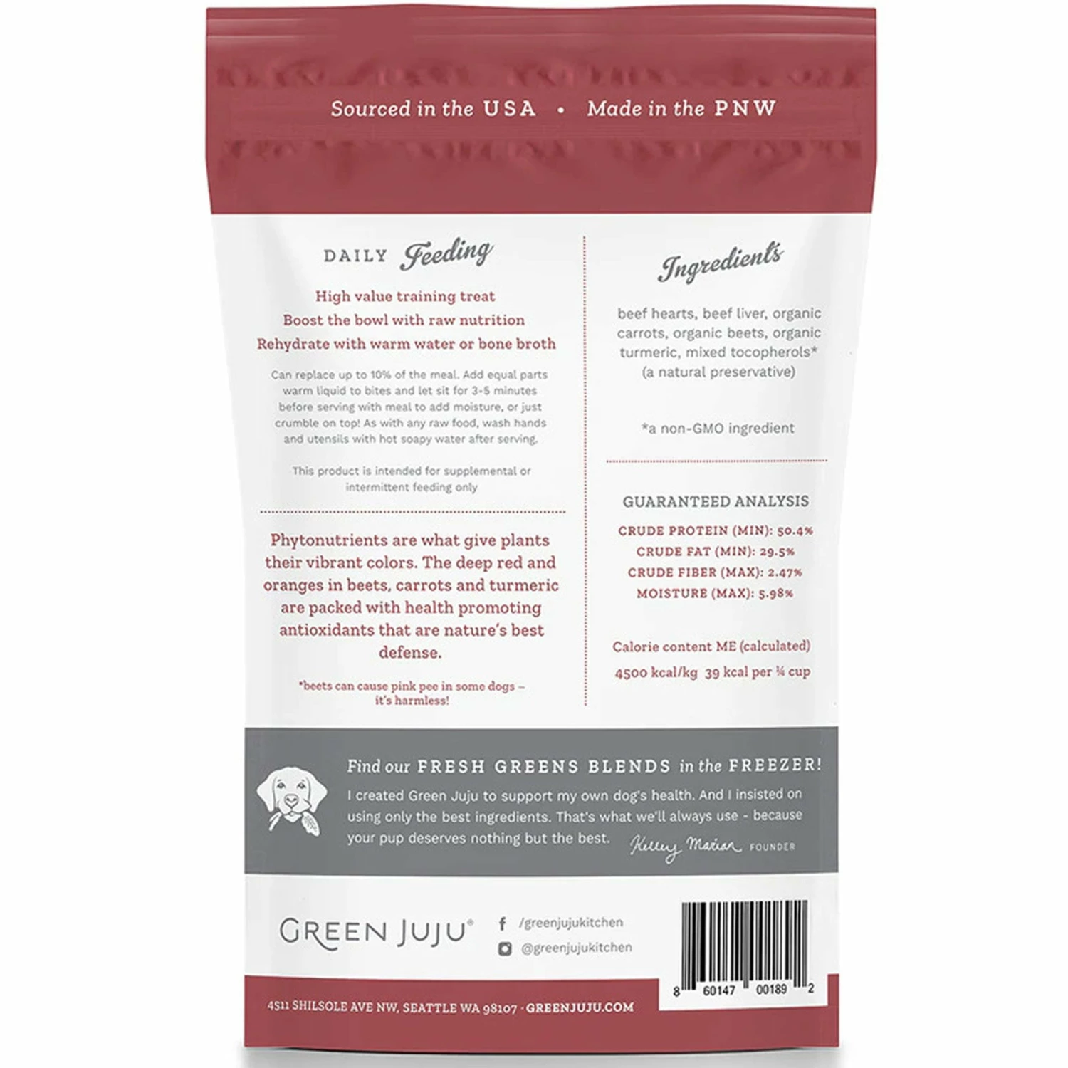 Green Juju Freeze-Dried Beef Treats - Image 2