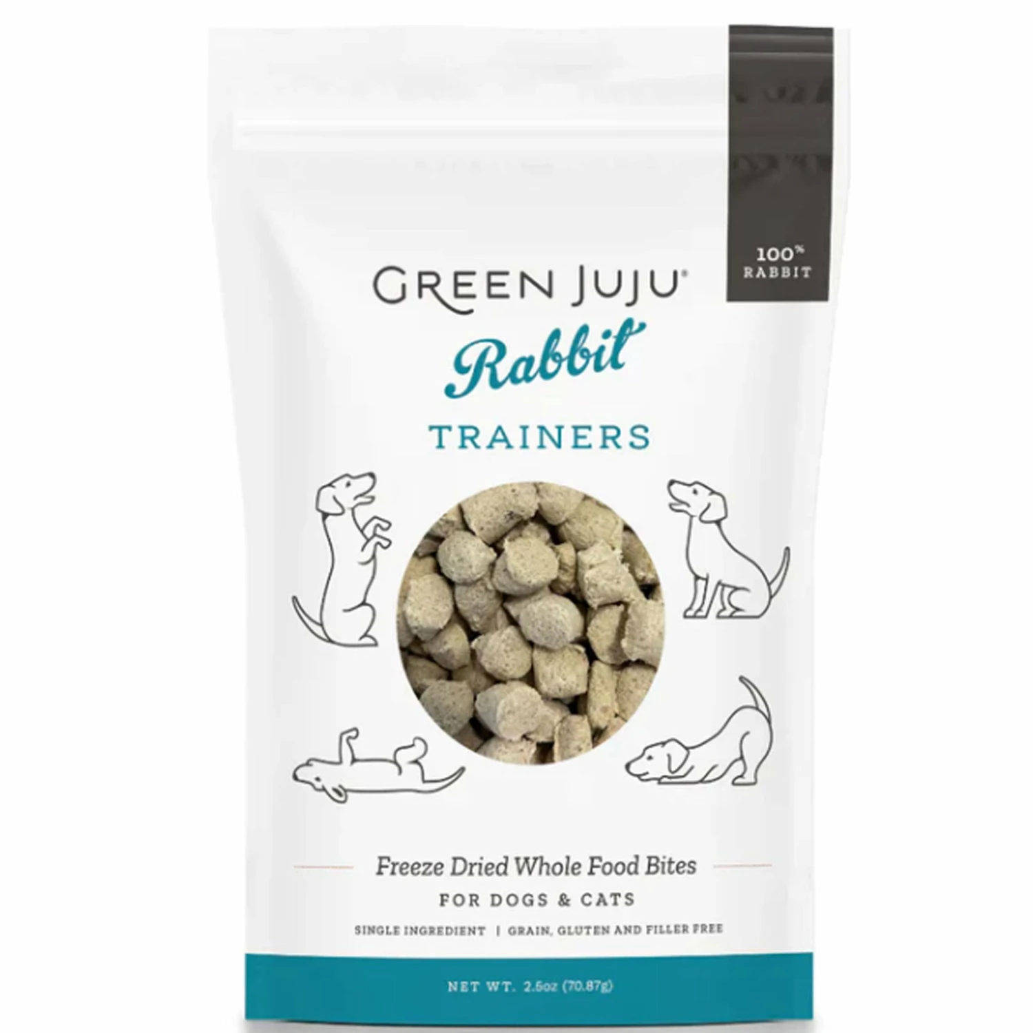 Green Juju Training Treat Dog Rabbit 2.5 Oz