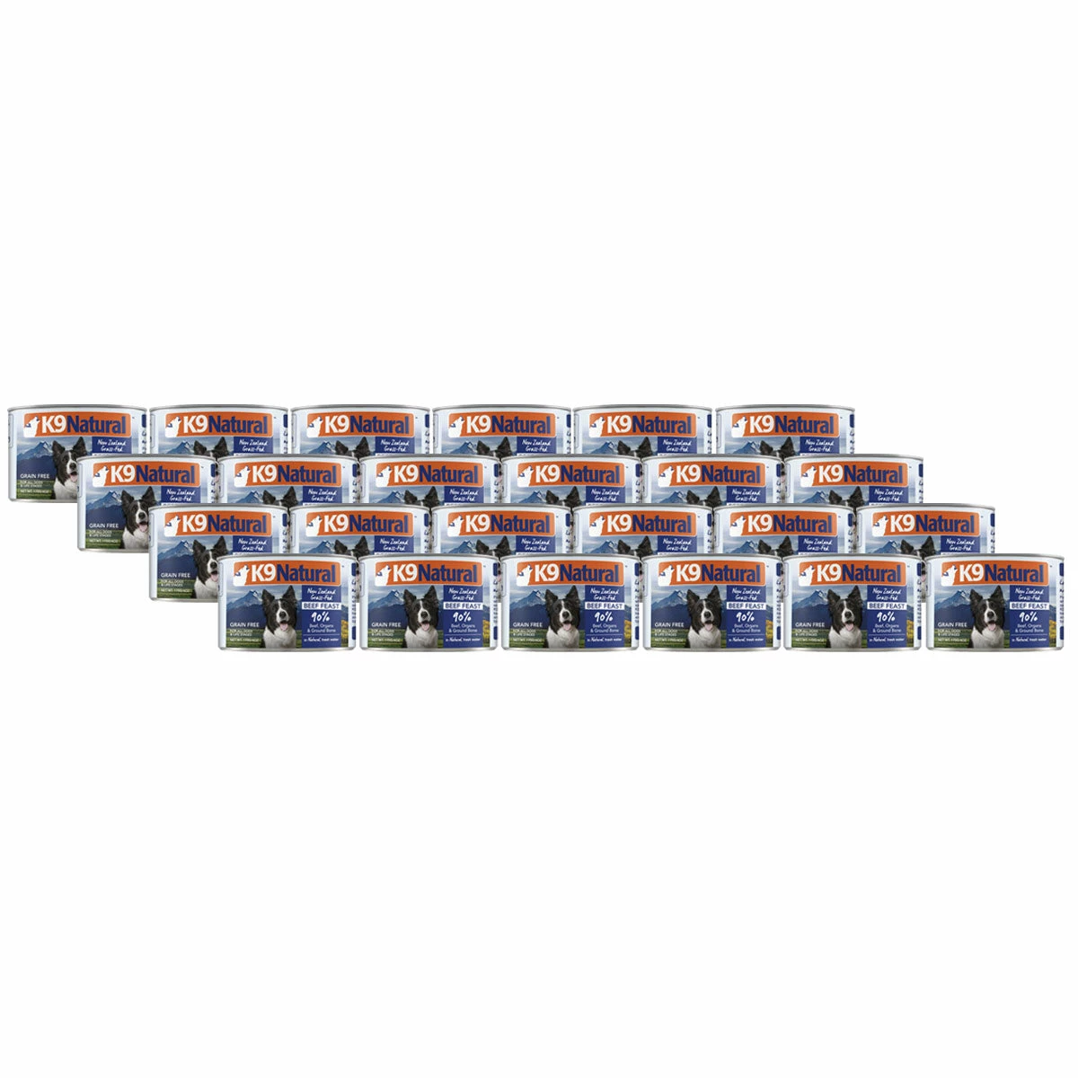 K9 Natural Canned Beef Feast Dog Food 6 Oz 24-Pack