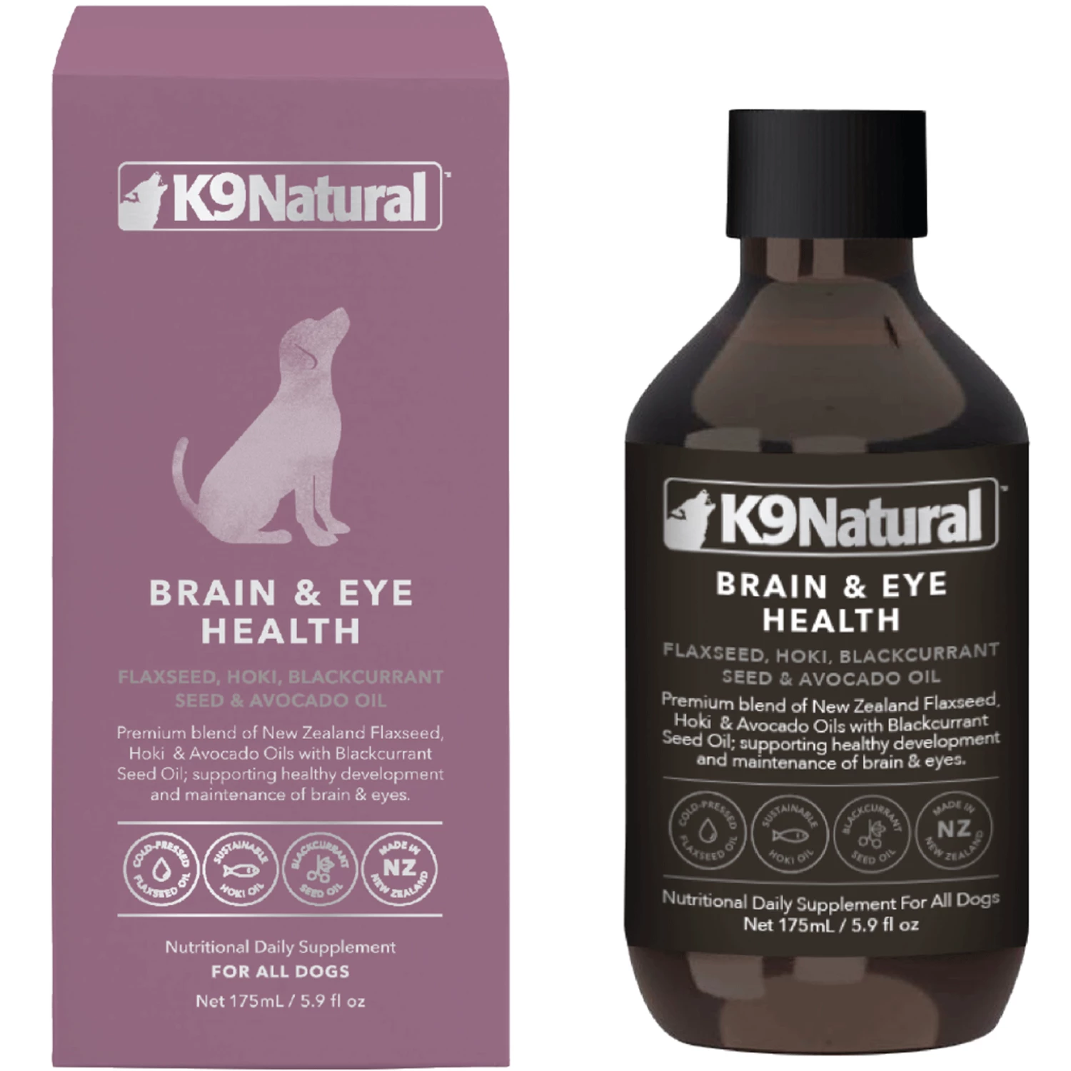 K9 Natural Brain & Eye Health Oil For Dogs - 5.9 Oz