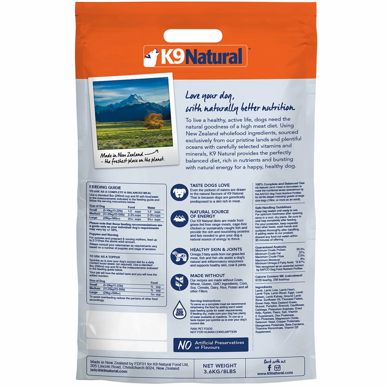 K9 Natural Freeze-Dried Lamb Dog Food - Image 6