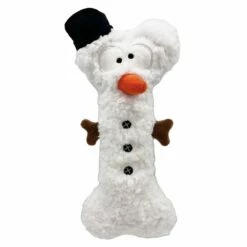 Huxley & Kent Snowman Bone Dog Toy