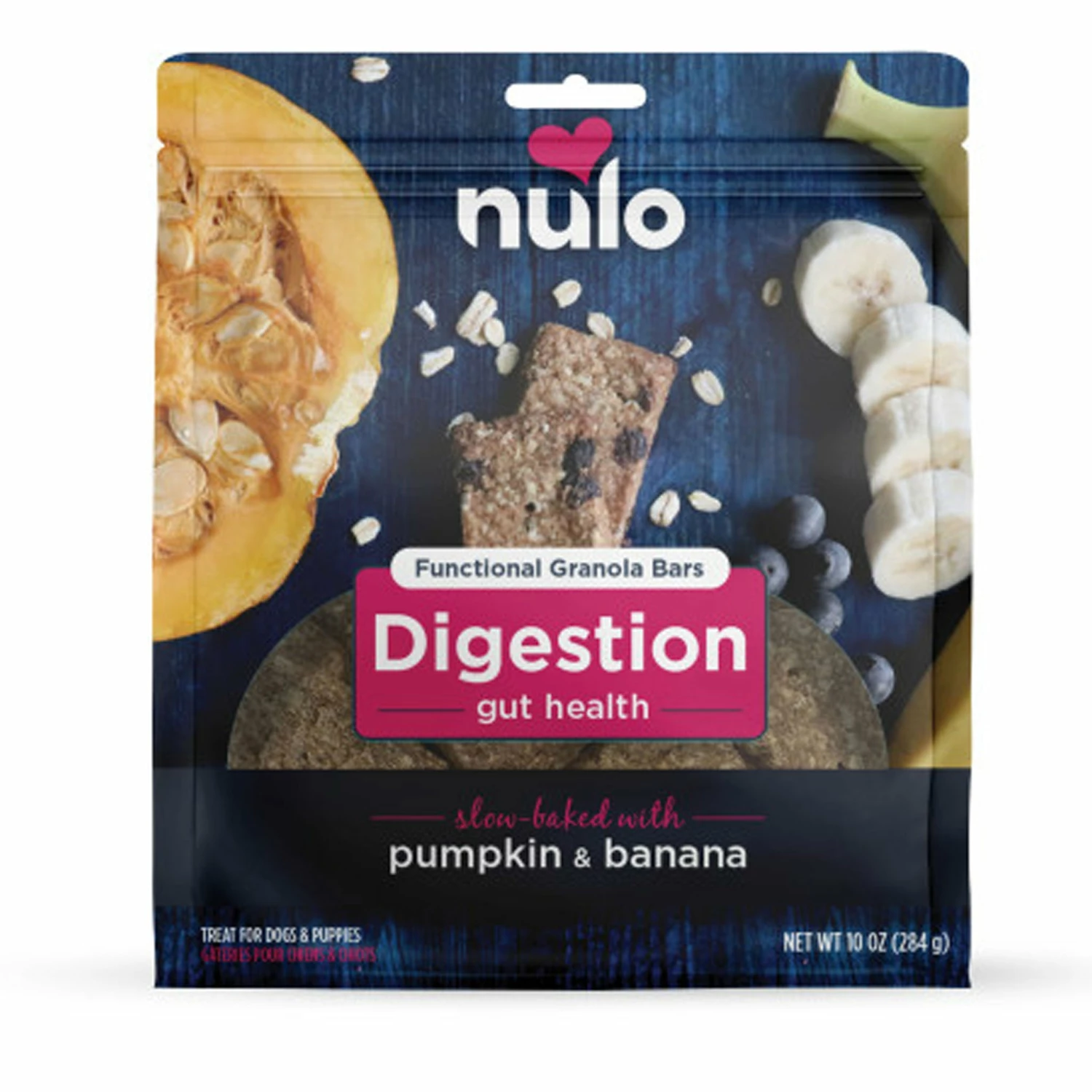 Nulo Functional Granola Bar Digestive Dog Pumpkin & Banana 10 Oz