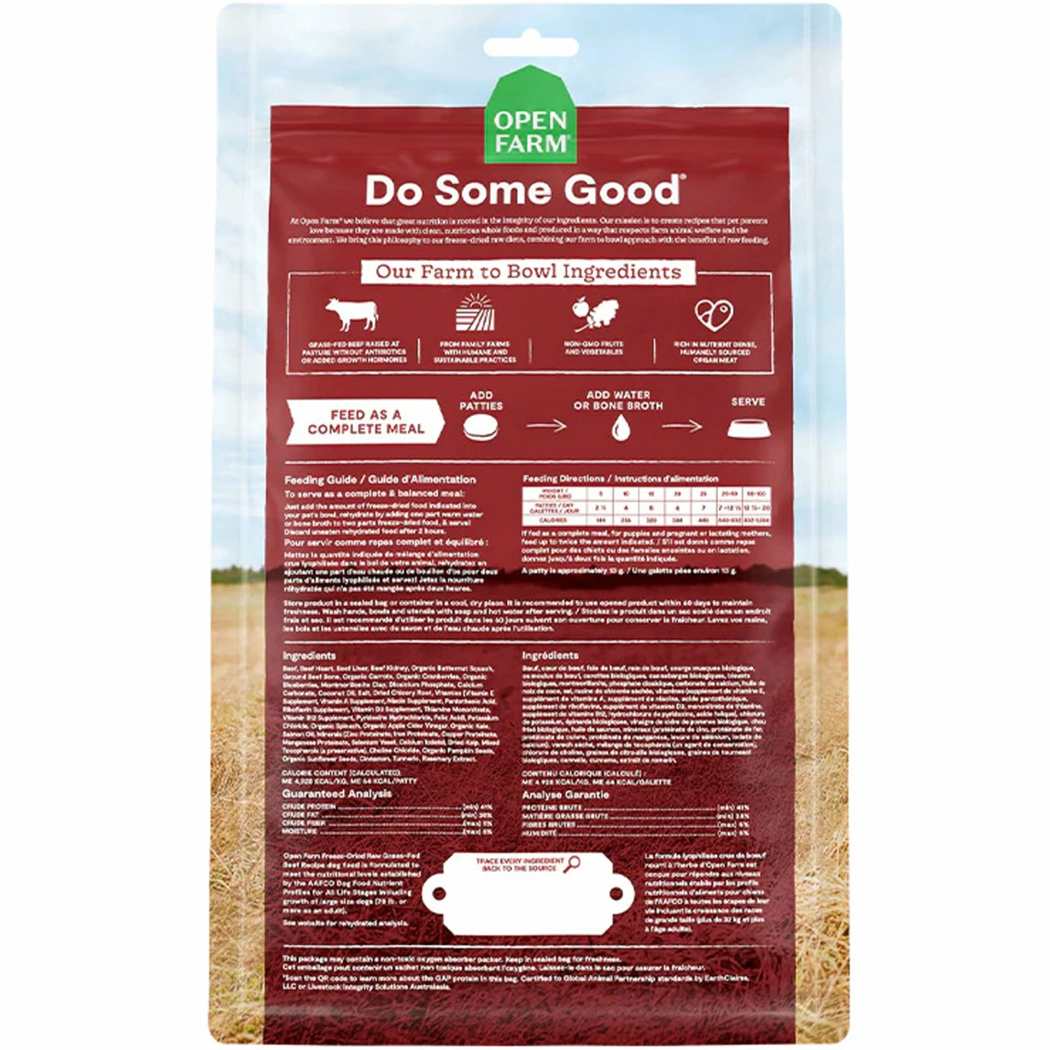 Open Farm Freeze-Dried Patties Dog Beef 17.5 Oz - Image 2