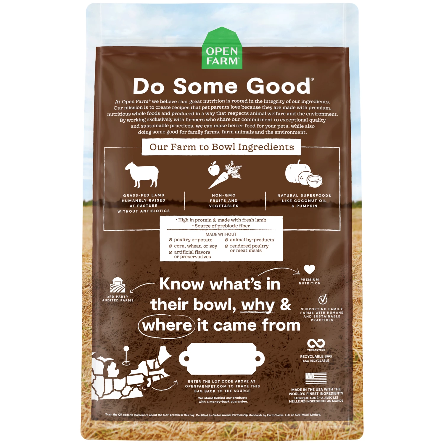 Open Farm Pasture Raised Lamb Dry Dog Food - Image 2