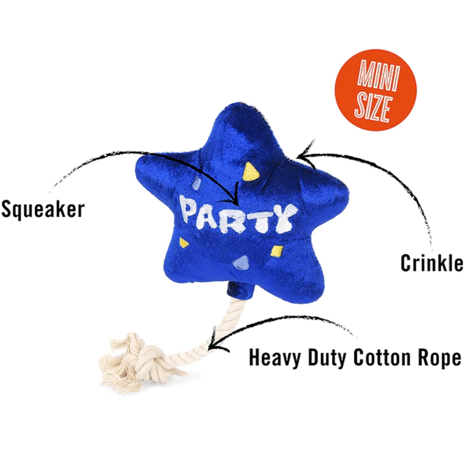 P.L.A.Y. Mini Blue Party Balloon Dog Toy - Image 2