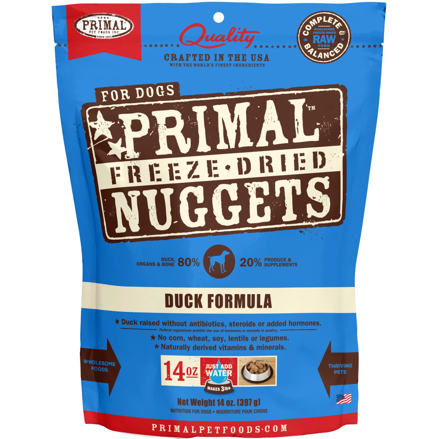 Primal Freeze-Dried Duck Formula Dog Food - Image 3