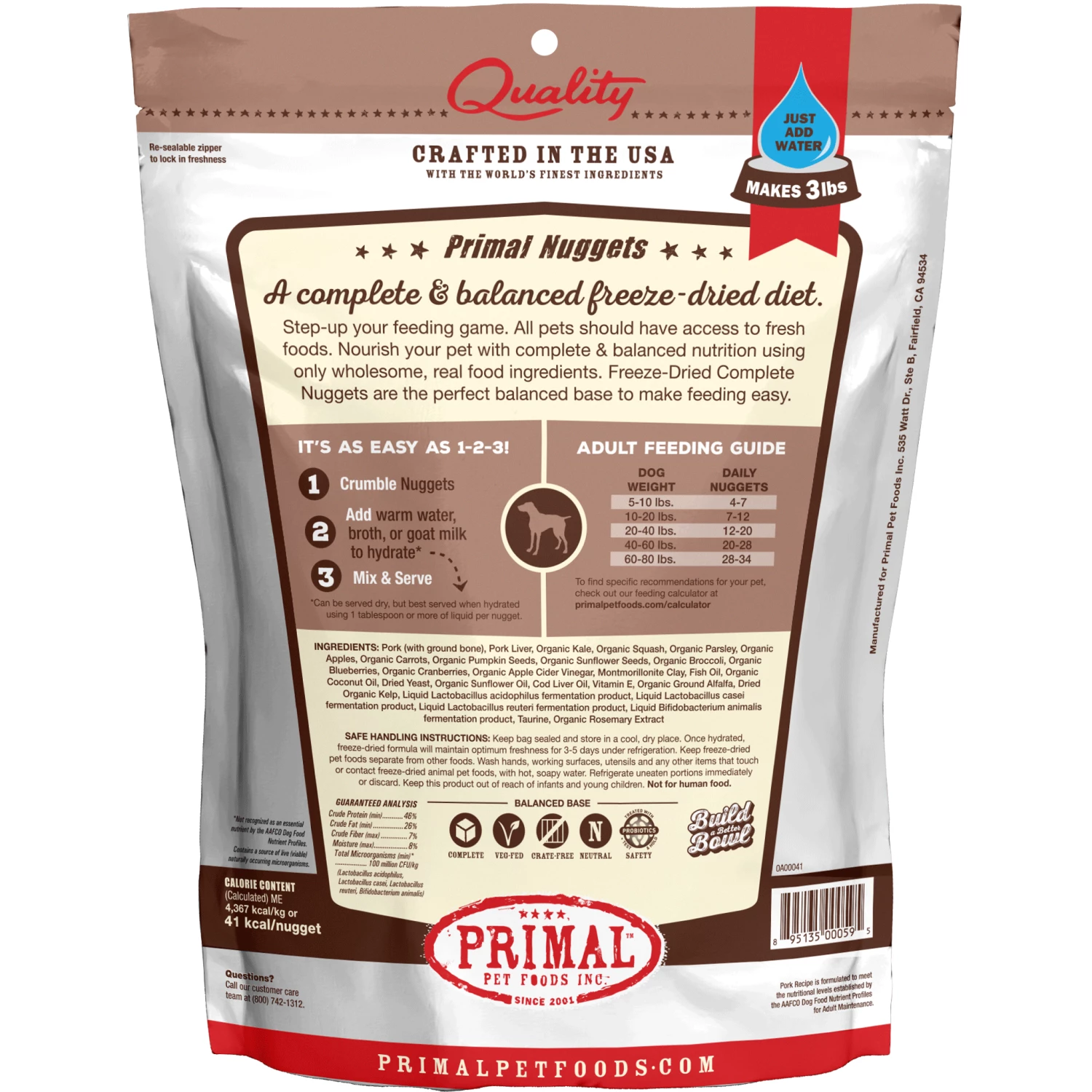 Primal Freeze-Dried Nuggets Pork Dog Food - Image 4