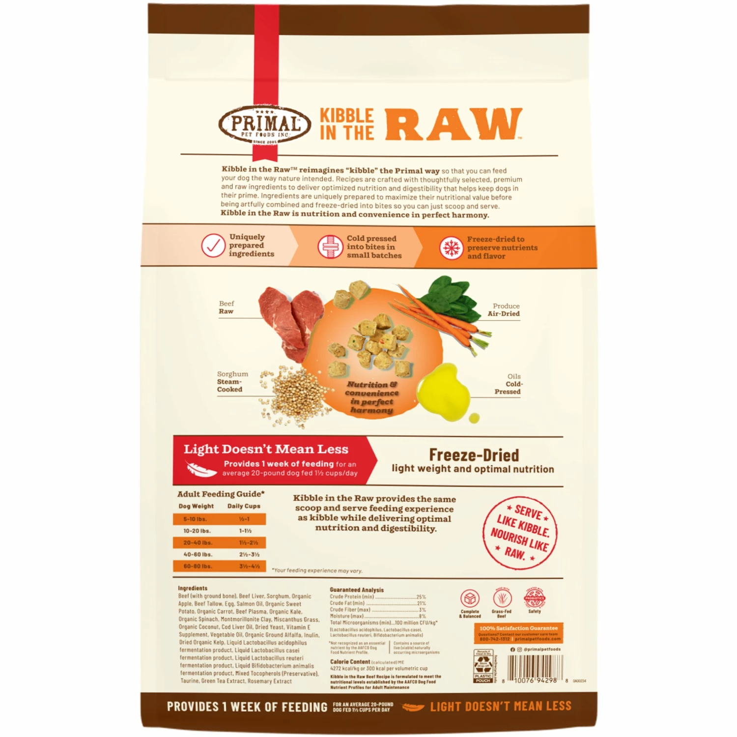 Primal Kibble In The Raw Beef Dog Food - Image 4