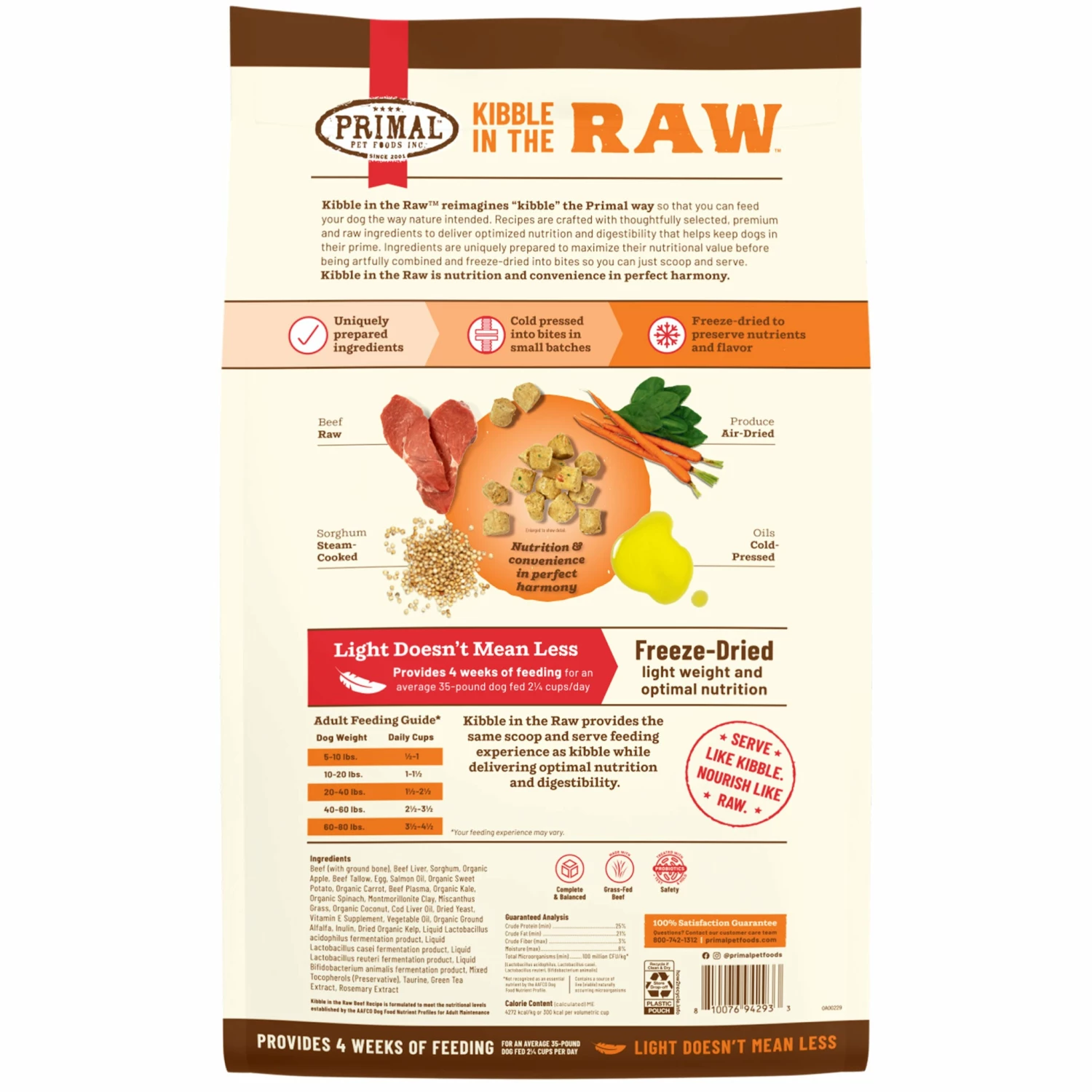 Primal Kibble In The Raw Beef Dog Food - Image 2