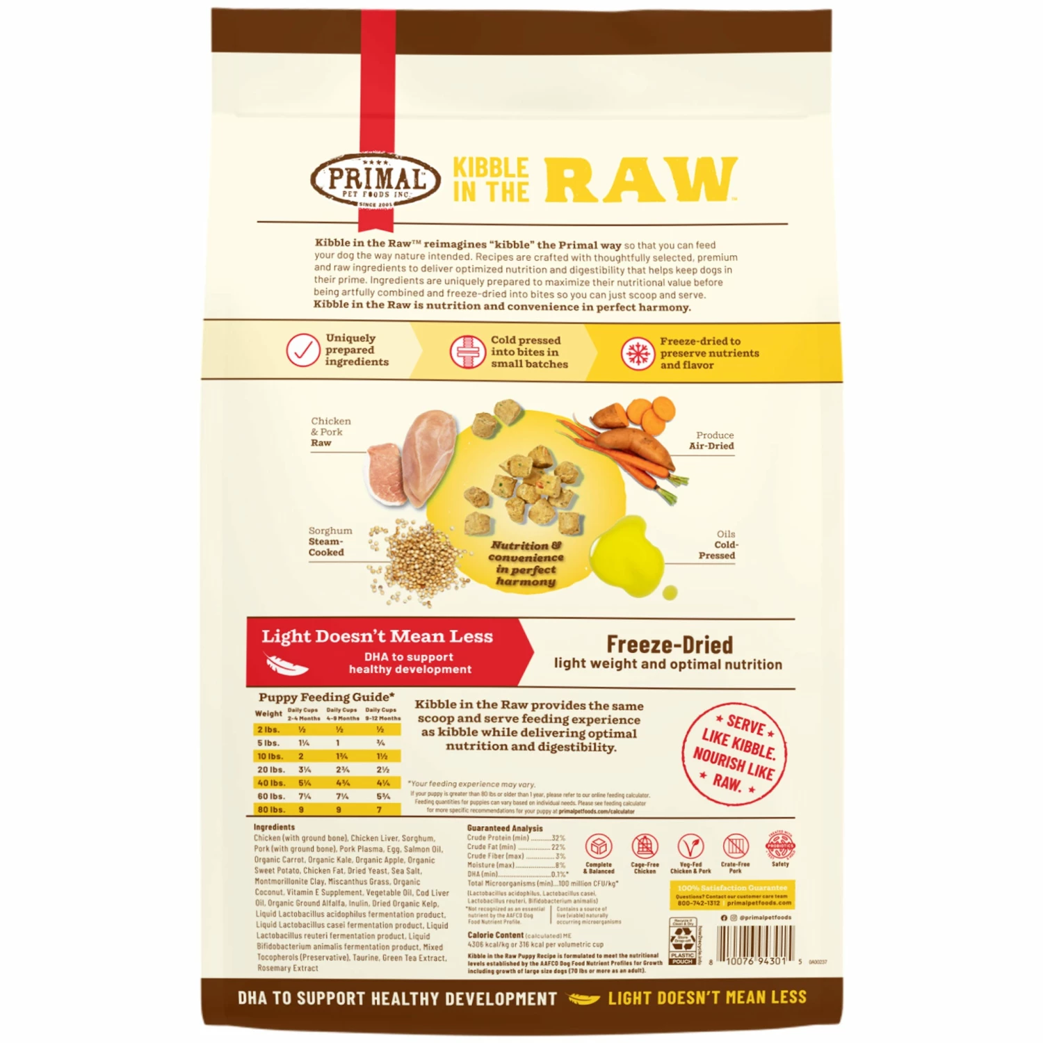 Primal Kibble In The Raw Puppy Recipe Dog Food - Image 4