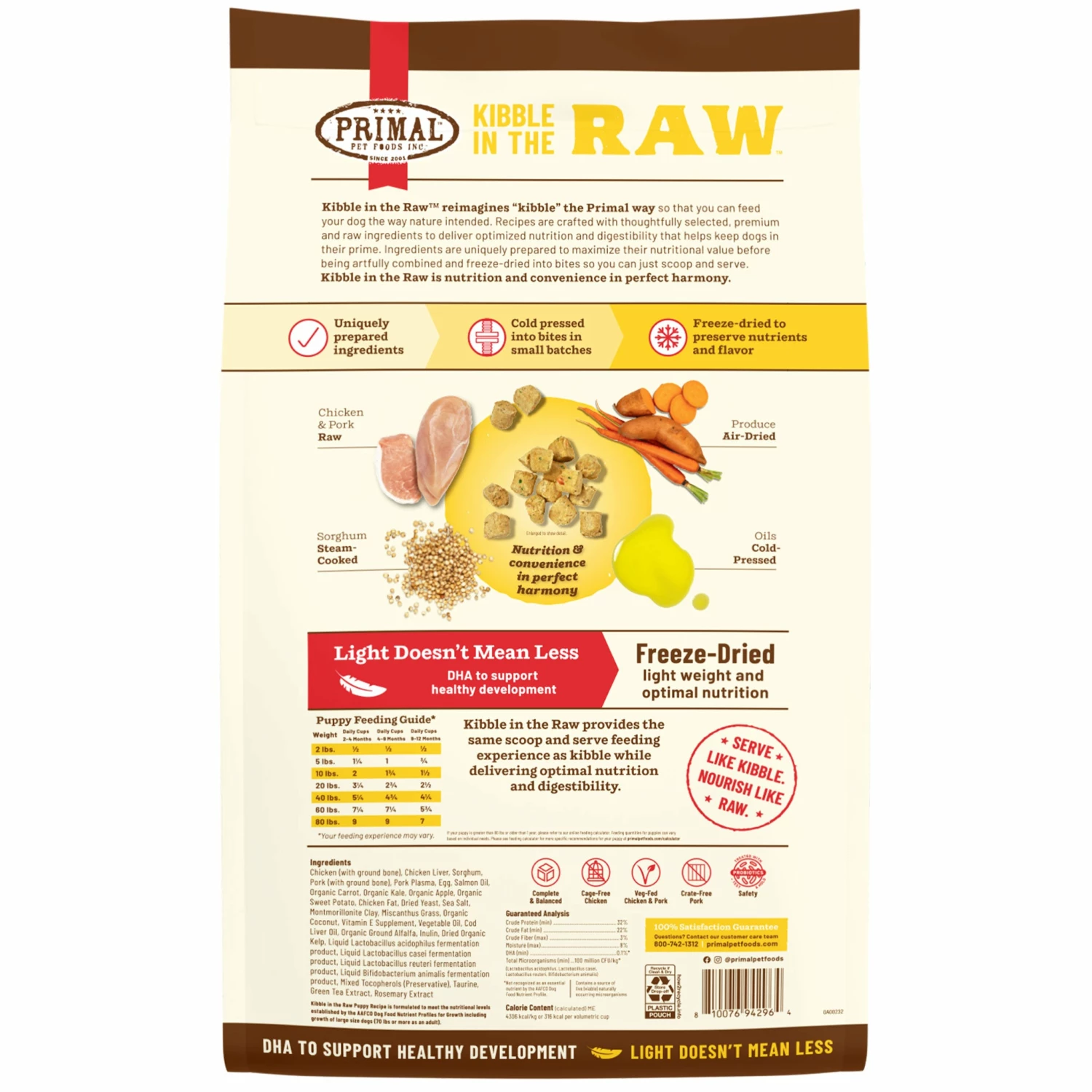 Primal Kibble In The Raw Puppy Recipe Dog Food - Image 2
