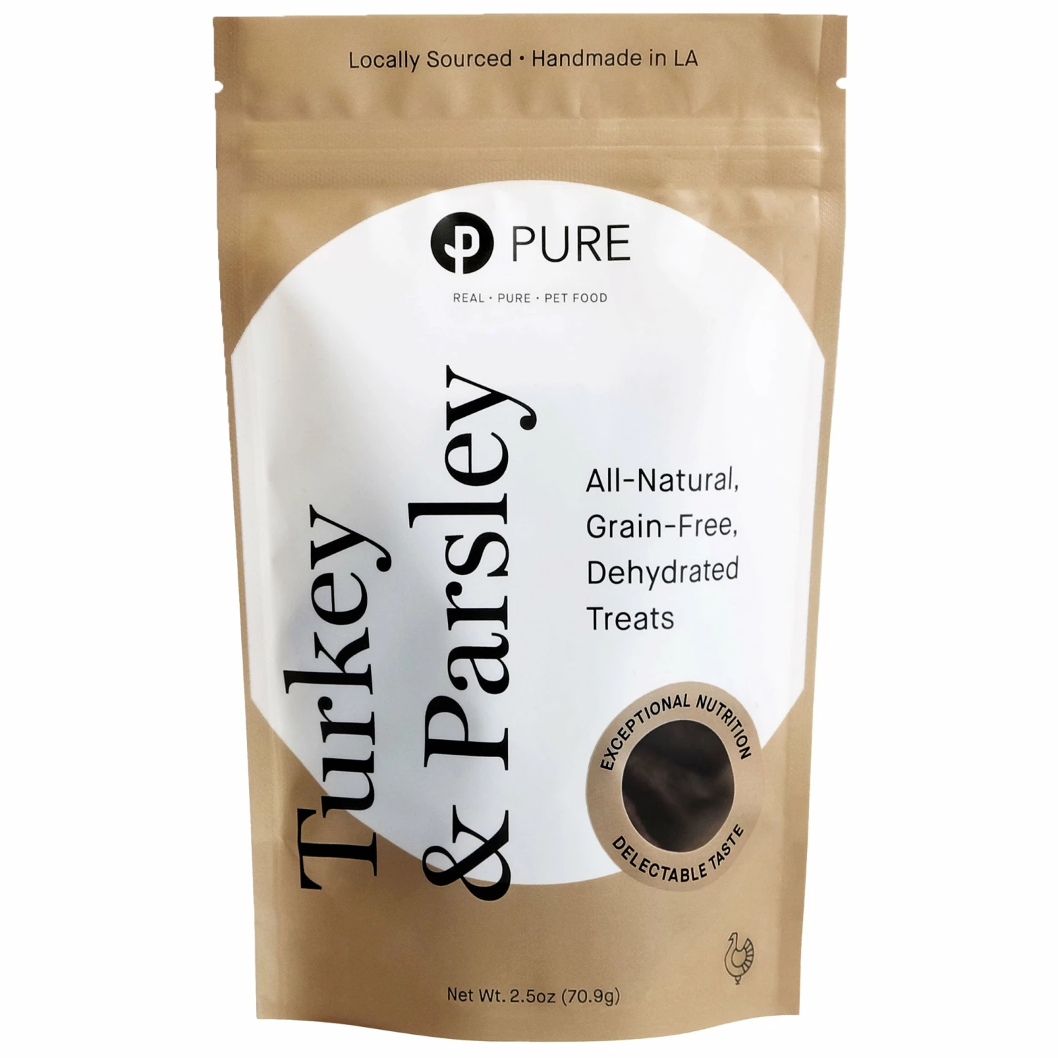 Pure Dehydrated Treat Dog Turkey & Parsley 2.5 Oz