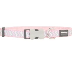 Red Dingo Pink Reflective Ziggy Dog Collar