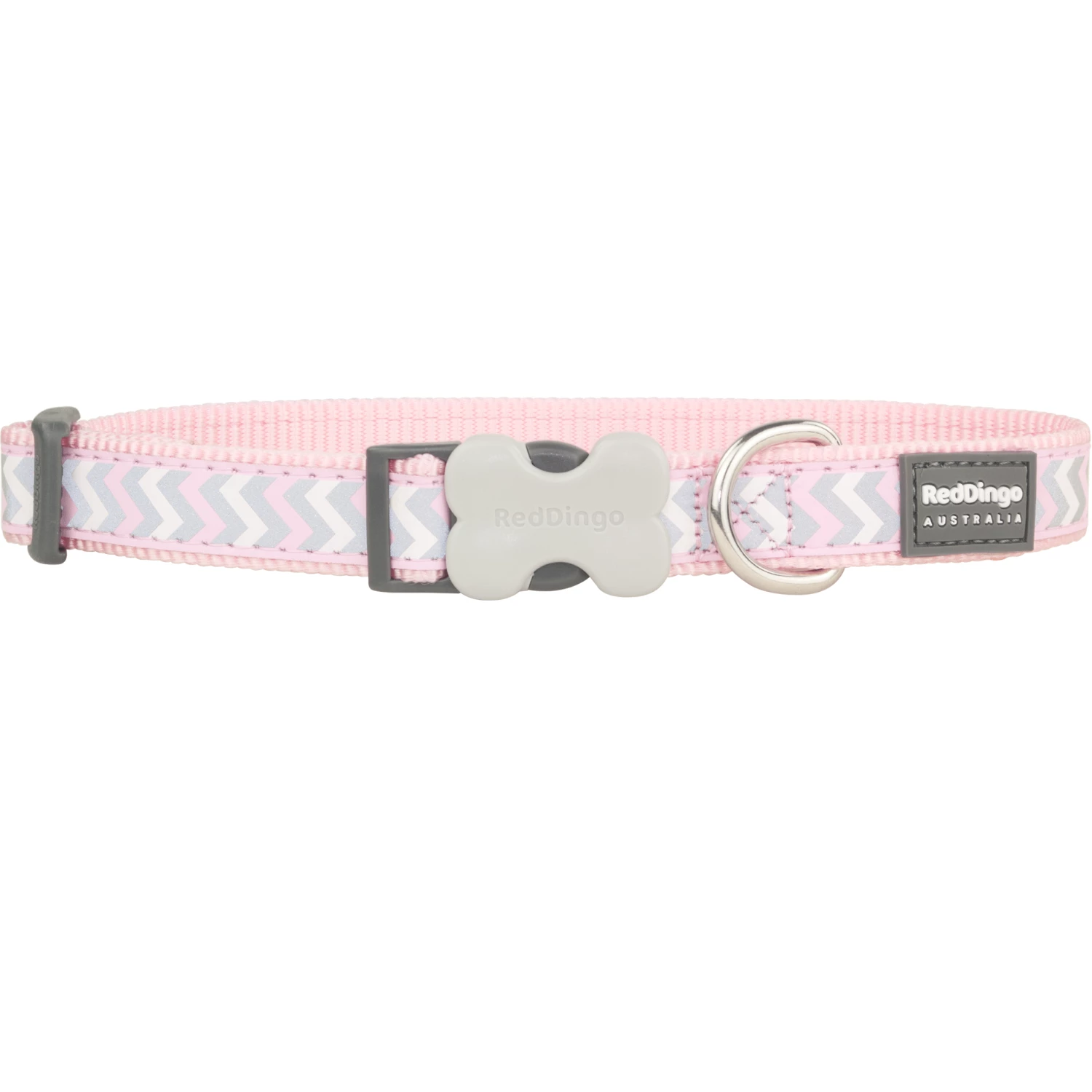 Red Dingo Pink Reflective Ziggy Dog Collar
