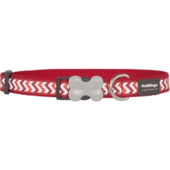 Red Dingo Red Reflective Ziggy Dog Collar