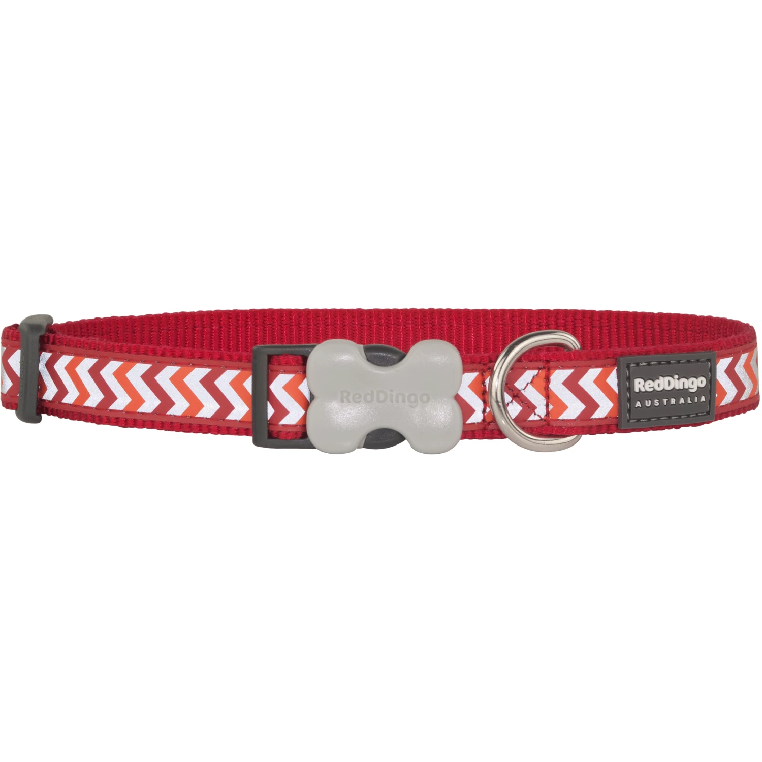 Red Dingo Red Reflective Ziggy Dog Collar