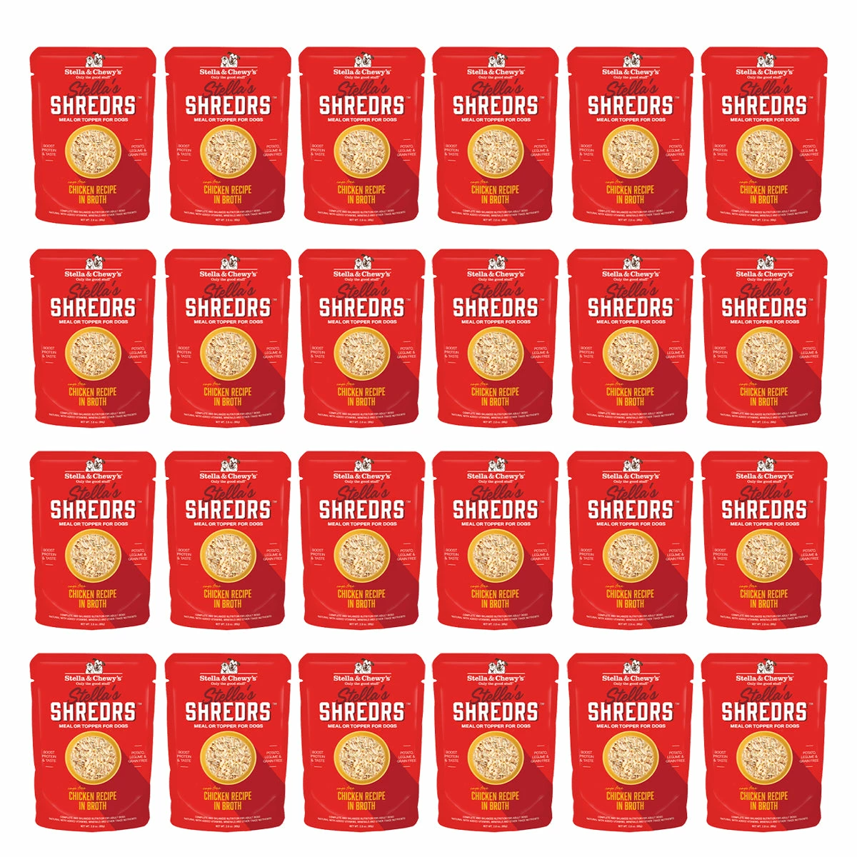 Stella & Chewy's Shredrs Chicken Dog Food 24-Pack