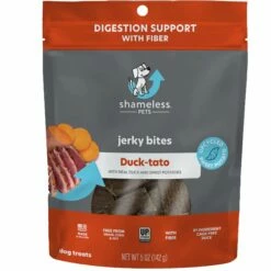 Shameless Pets Jerky Bites Dog Duck-Tato 5 Oz