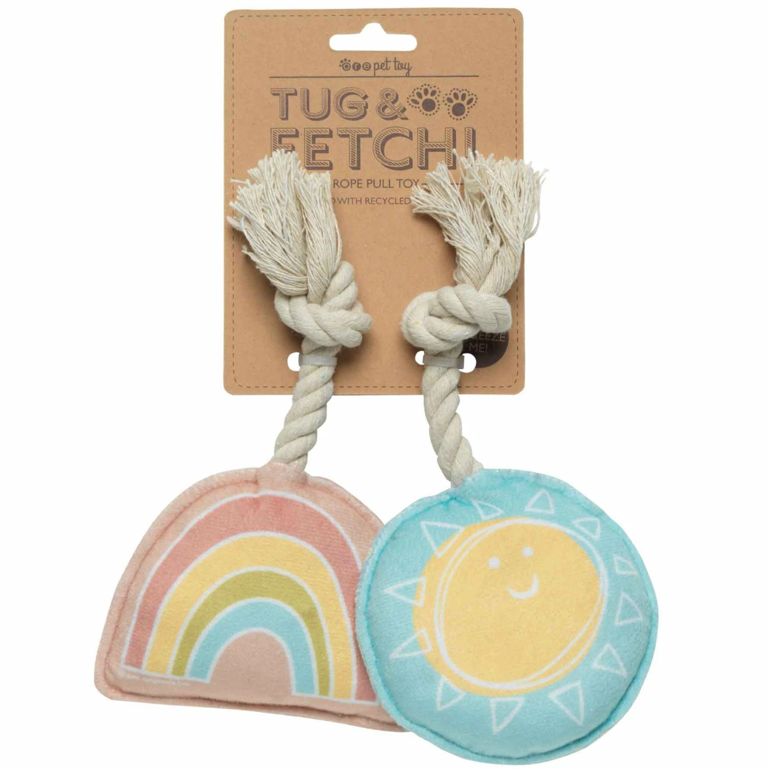 Speckle & Spot Sunshine & Rainbow Mini Rope Dog Toys - Image 2