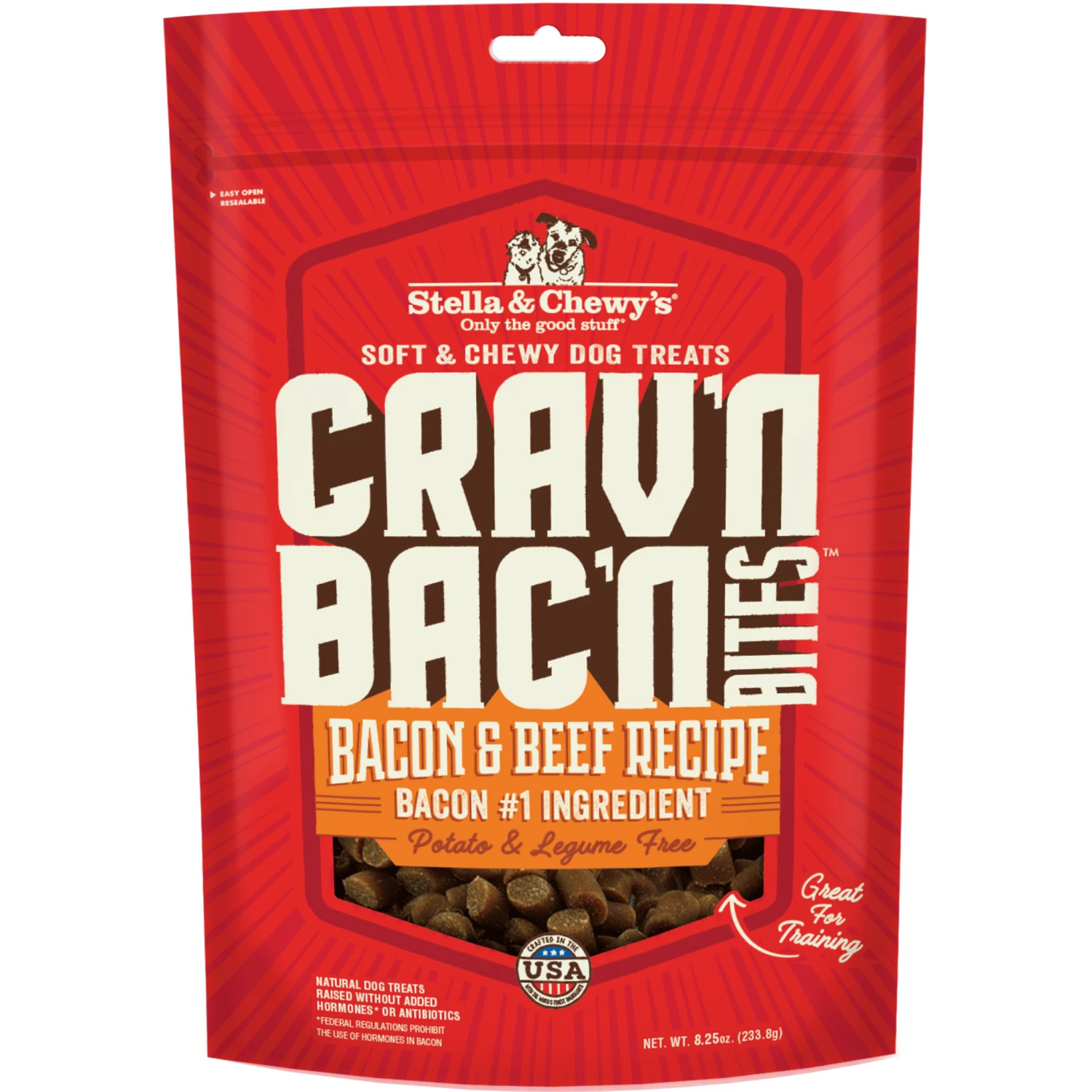 Stella & Chewy's Crav'n Bac'n And Beef Bites Dog Treats - 8.25 Oz
