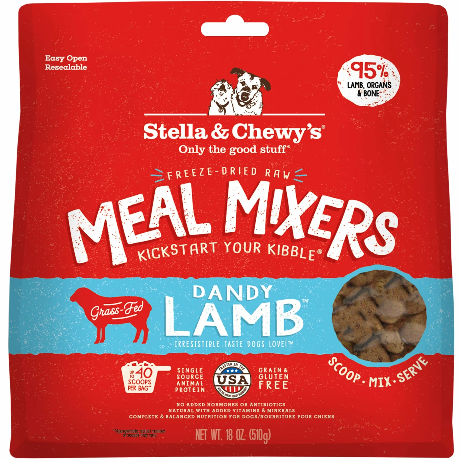 Stella & Chewy's Meal Mixers Lamb Dog Food Topper
