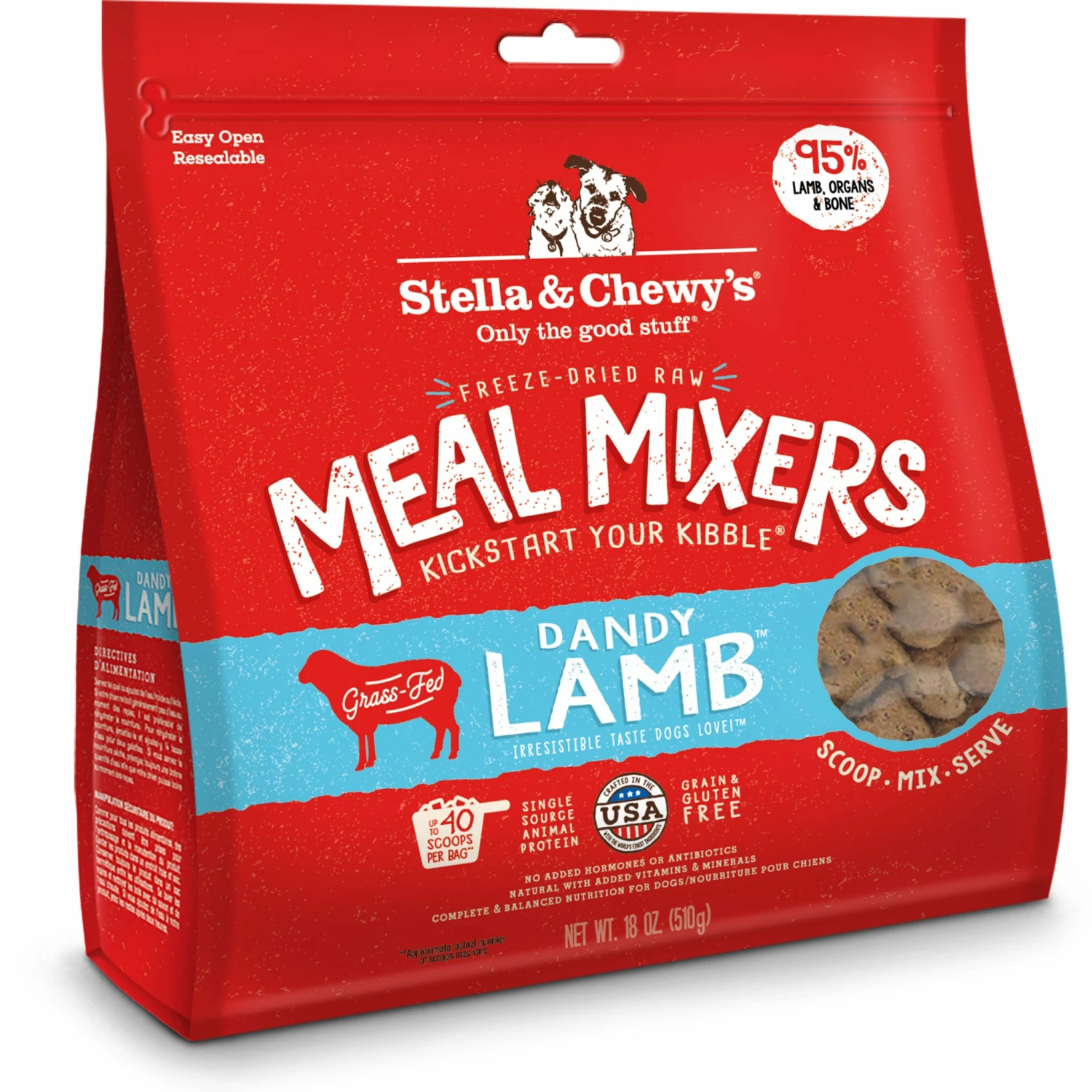 Stella & Chewy's Meal Mixers Lamb Dog Food Topper - Image 2