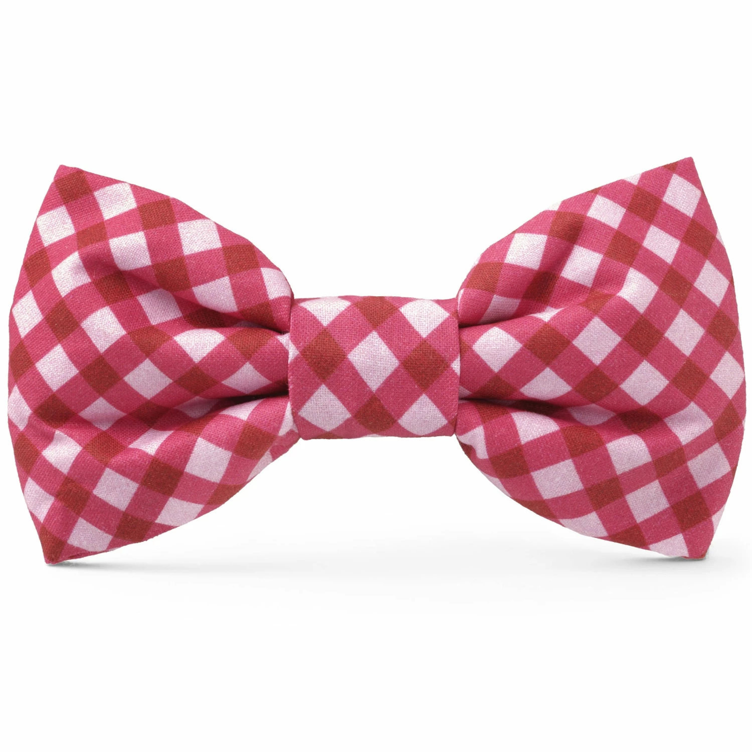 The Foggy Dog Bowtie - Raspberry Gingham