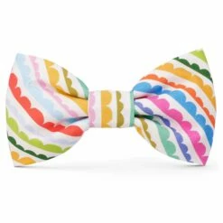 The Foggy Dog Bowtie - Scallop Stripe