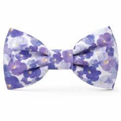 The Foggy Dog Bowtie - Pressed Pansies