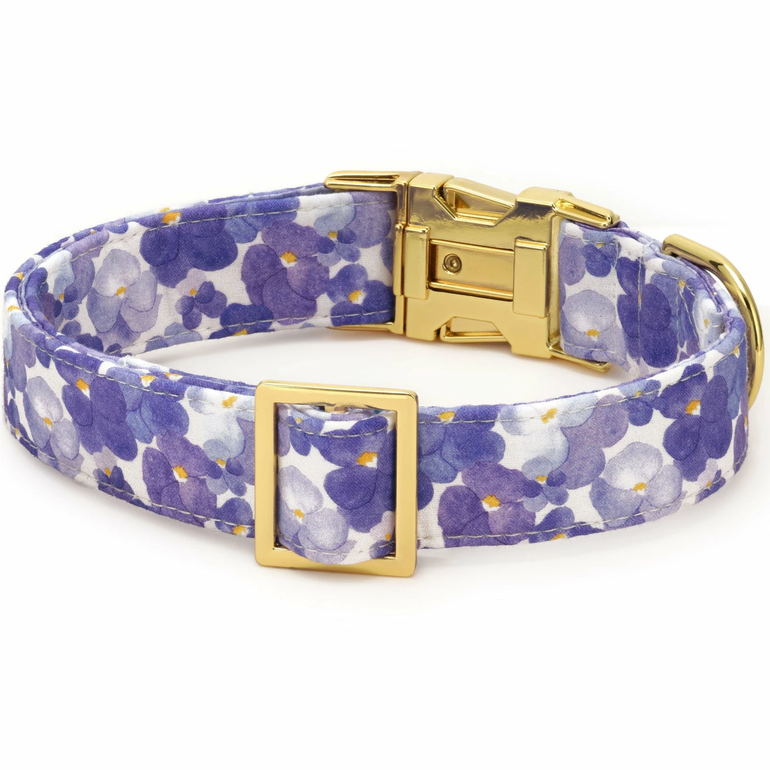 The Foggy Dog Collar - Pressed Pansies - Image 2