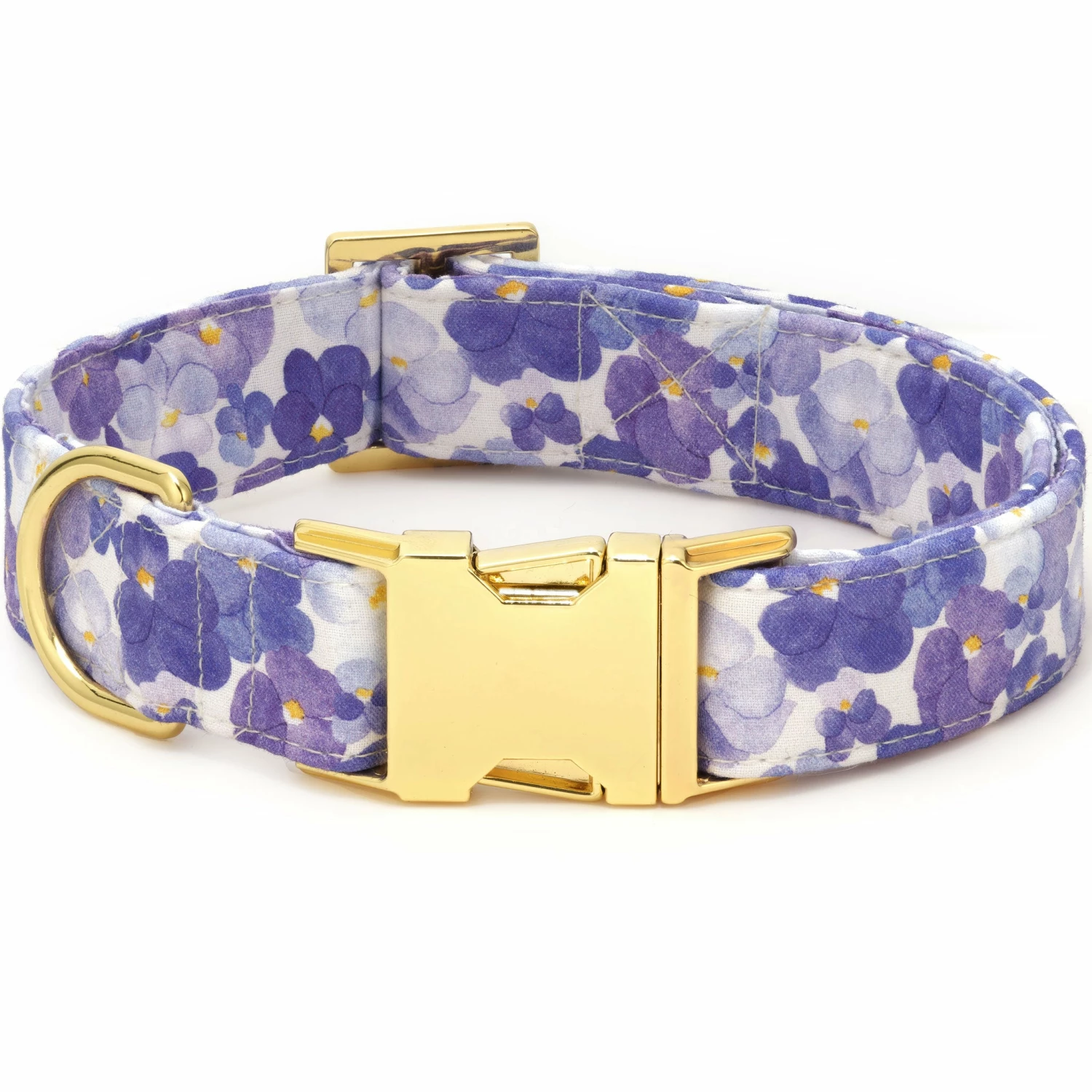 The Foggy Dog Collar - Pressed Pansies