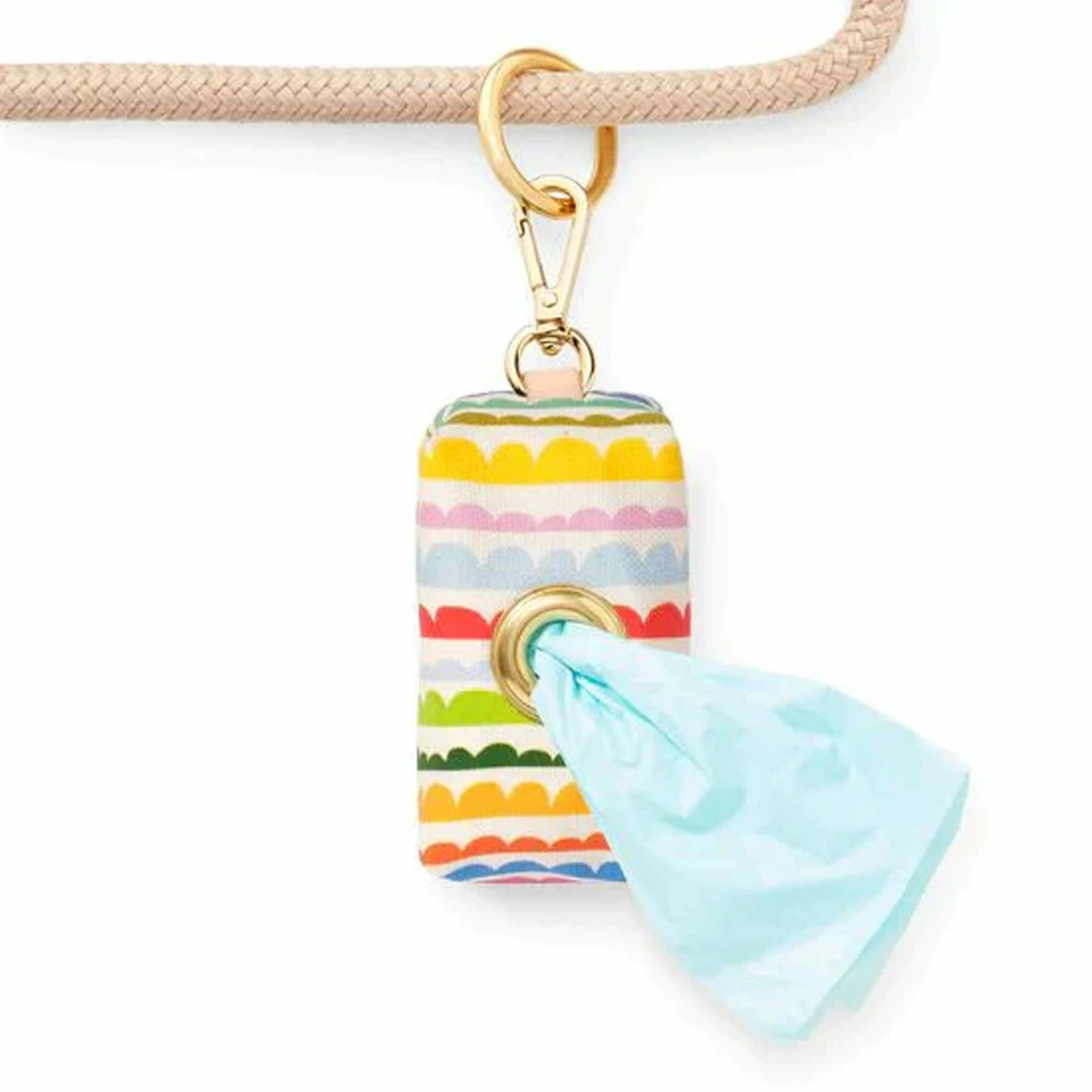 The Foggy Dog Leash Waste Bag - Scallop Stripe - Image 3