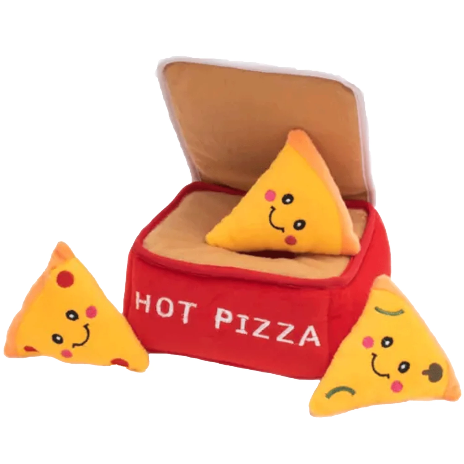 Zippy Paws Pizza Burrow Dog Toy - Image 2