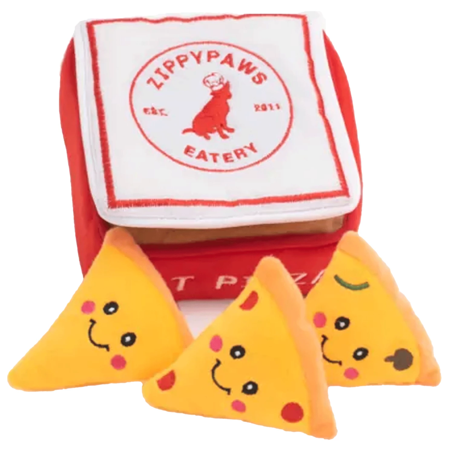 Zippy Paws Pizza Burrow Dog Toy - Image 3
