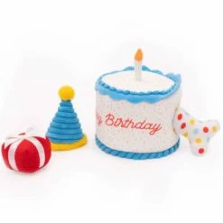 Zippy Paws Birthday Cake Burrow Dog Toy